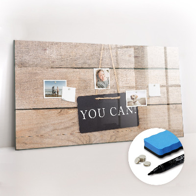 Beschreibbare magnettafel küche Inschrift, das schaffst du!