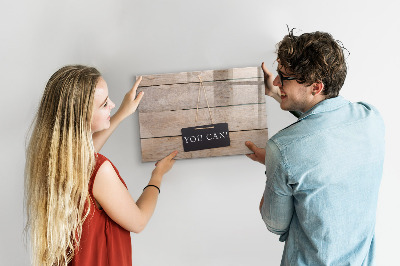 Beschreibbare magnettafel küche Inschrift, das schaffst du!