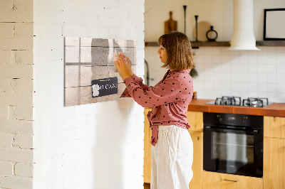 Beschreibbare magnettafel küche Inschrift, das schaffst du!