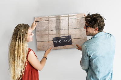 Beschreibbare magnettafel küche Inschrift, das schaffst du!