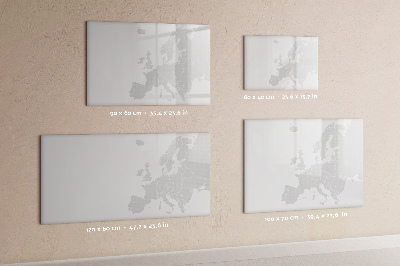 Beschreibbare magnettafel Banknowy-Weltkarte