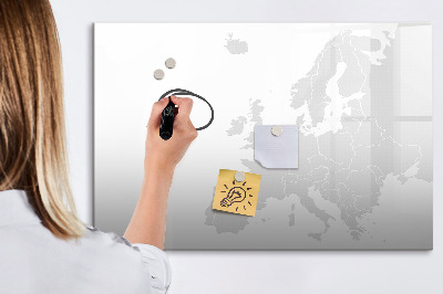 Beschreibbare magnettafel küche Europakarte