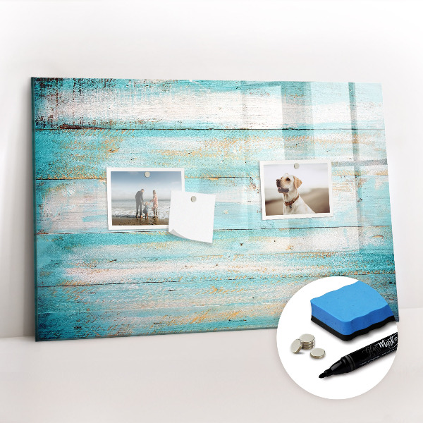 Beschreibbare magnettafel Blaue Tafeln