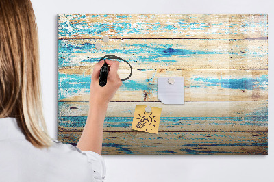 Beschreibbare magnettafel küche Zerkratztes Holz