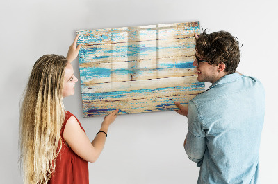 Beschreibbare magnettafel küche Zerkratztes Holz