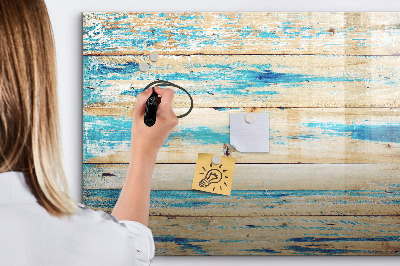 Beschreibbare magnettafel küche Zerkratztes Holz
