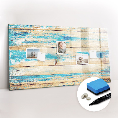 Beschreibbare magnettafel küche Zerkratztes Holz