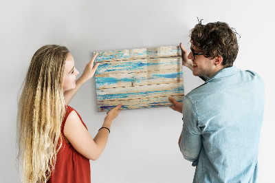 Beschreibbare magnettafel küche Zerkratztes Holz