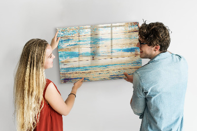 Beschreibbare magnettafel küche Zerkratztes Holz