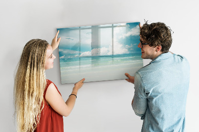 Beschreibbare magnettafel Meereslandschaft