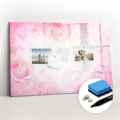 Beschreibbare magnettafel küche Abstrakte Rosen