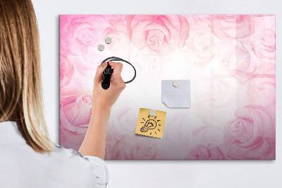 Beschreibbare magnettafel küche Abstrakte Rosen