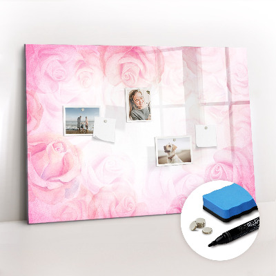 Beschreibbare magnettafel küche Abstrakte Rosen