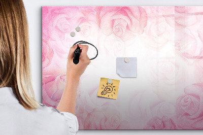 Beschreibbare magnettafel küche Abstrakte Rosen