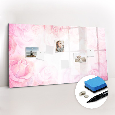Beschreibbare magnettafel küche Abstrakte Rosen