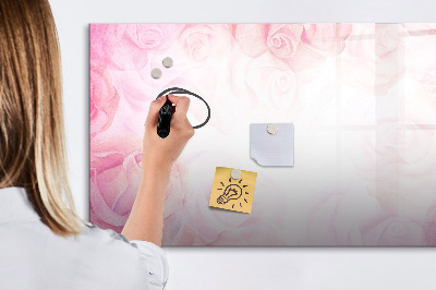 Beschreibbare magnettafel küche Abstrakte Rosen