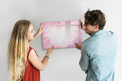 Beschreibbare magnettafel küche Abstrakte Rosen