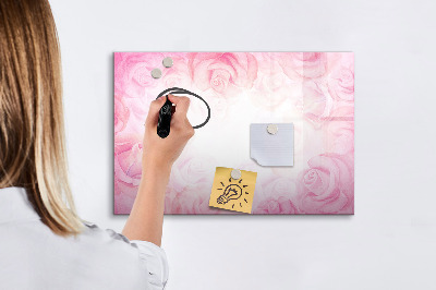 Beschreibbare magnettafel küche Abstrakte Rosen