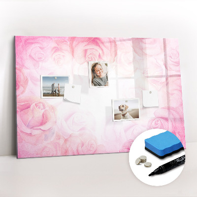 Beschreibbare magnettafel küche Abstrakte Rosen