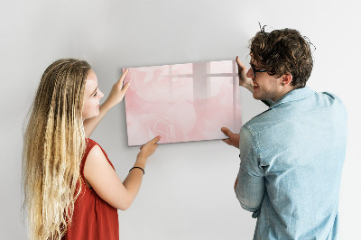 Beschreibbare magnettafel Blühende Rosen
