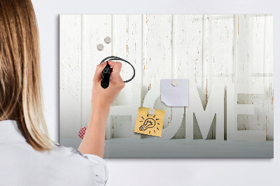Beschreibbare magnettafel Hausinschrift