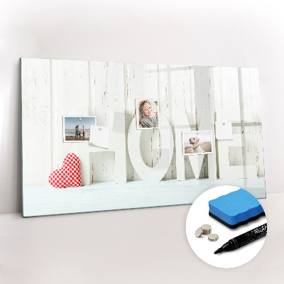 Beschreibbare magnettafel Hausinschrift