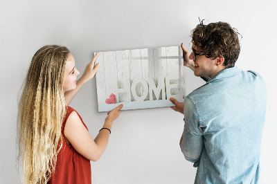 Magnetische Schreibtafel Hausinschrift