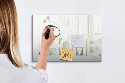 Beschreibbare magnettafel Hausinschrift