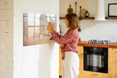 Magnettafel mit Marker Strandzitat