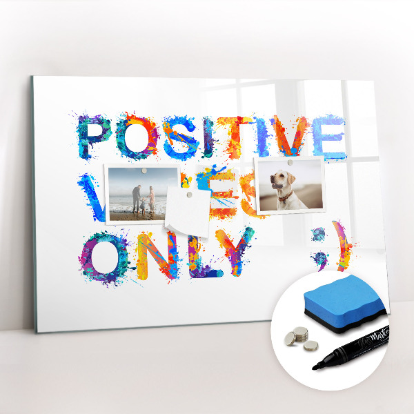 Beschreibbare magnettafel küche Positives Zitat