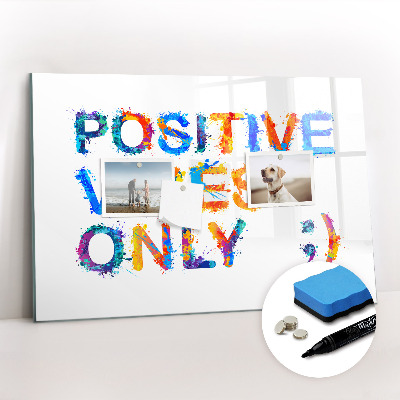 Beschreibbare magnettafel küche Positives Zitat