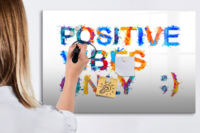 Beschreibbare magnettafel küche Positives Zitat