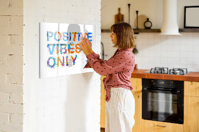 Beschreibbare magnettafel küche Positives Zitat