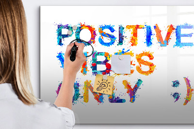 Beschreibbare magnettafel küche Positives Zitat
