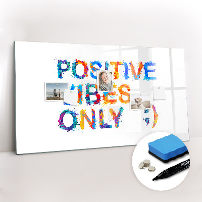 Beschreibbare magnettafel küche Positives Zitat