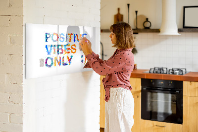 Beschreibbare magnettafel küche Positives Zitat