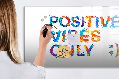 Beschreibbare magnettafel küche Positives Zitat