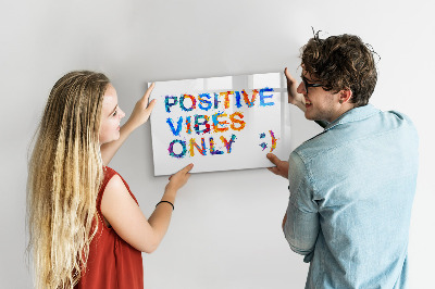 Beschreibbare magnettafel küche Positives Zitat
