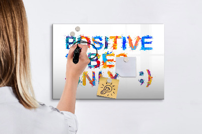 Beschreibbare magnettafel küche Positives Zitat