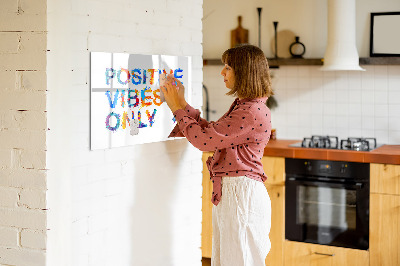 Beschreibbare magnettafel küche Positives Zitat