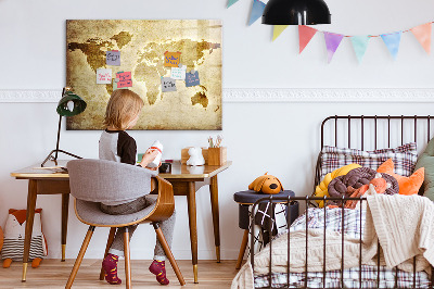 Beschreibbare magnettafel Alte Weltkarte