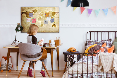 Beschreibbare magnettafel Alte Weltkarte