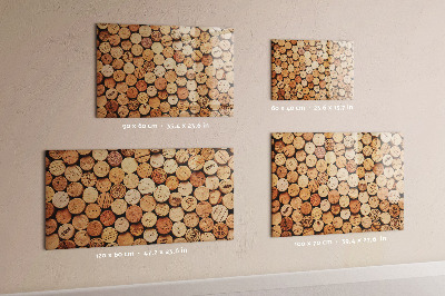 Beschreibbare magnettafel Weinkorken aus Holz