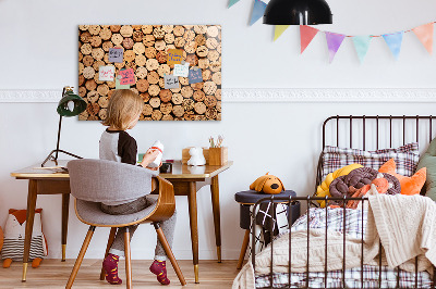 Magnetische Schreibtafel Weinkorken aus Holz