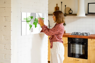 Beschreibbare magnettafel küche Grüne Graskarte