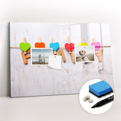 Beschreibbare magnettafel Familieninschrift