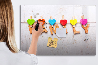 Beschreibbare magnettafel Familieninschrift