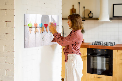 Beschreibbare magnettafel Familieninschrift