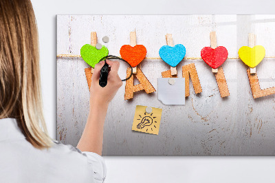 Beschreibbare magnettafel Familieninschrift