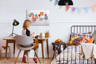 Beschreibbare magnettafel Familieninschrift